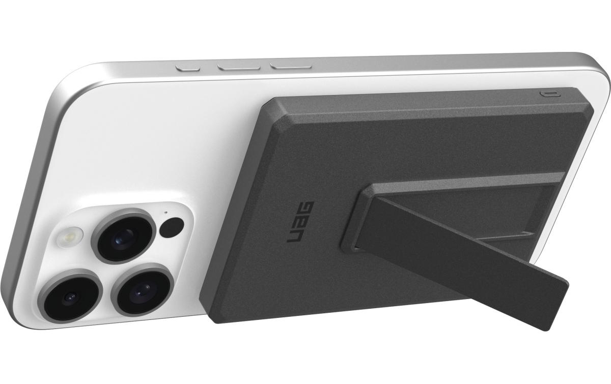 Powerbank Ultra Slim 5000 mAh GrauMagSafe-kompatible Powerbank mit Integrierter Metall-Kickstand
