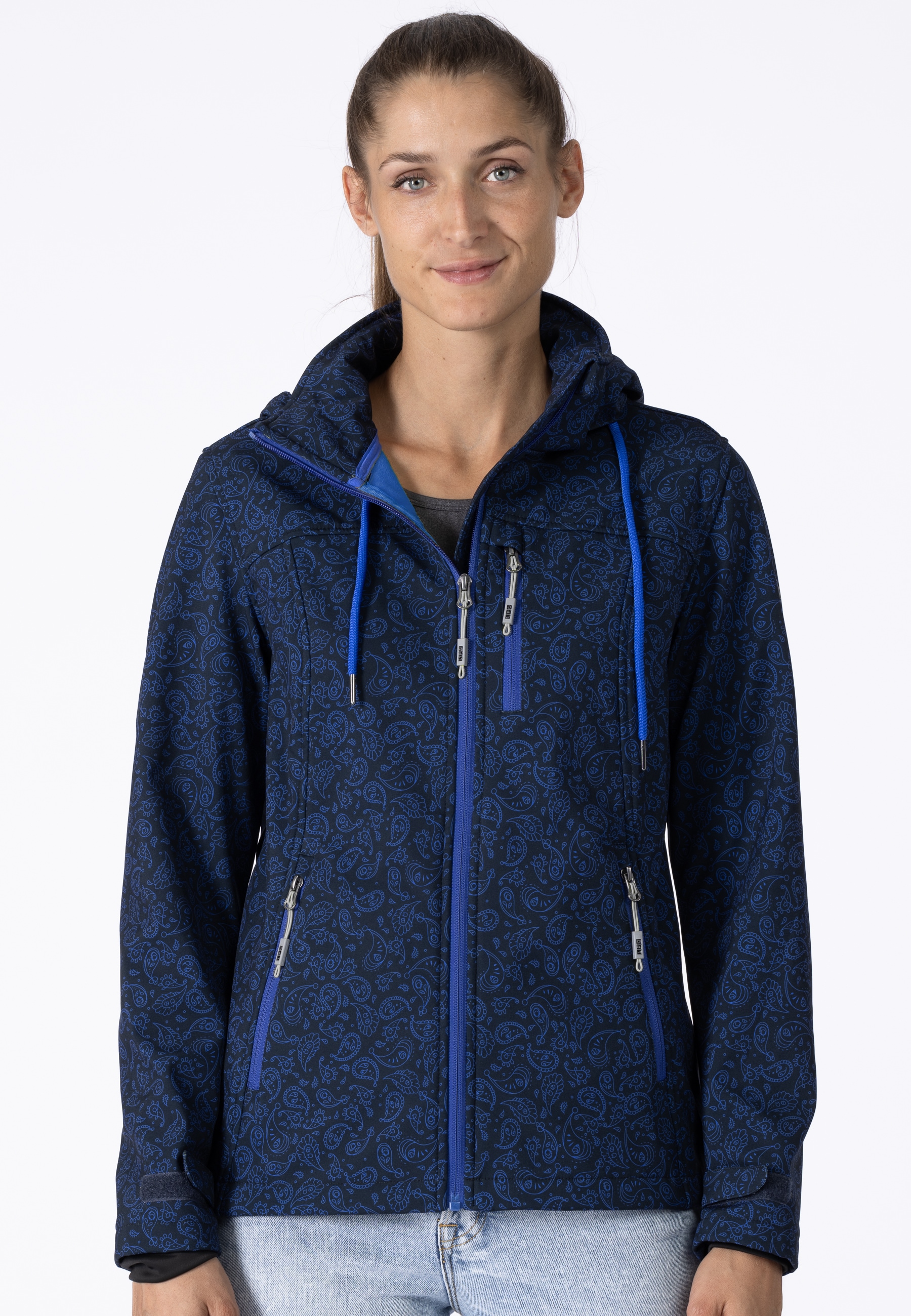DEPROC Active Softshelljacke »SUN PEAK II WOMEN« mit abnehmbarer Kapuze