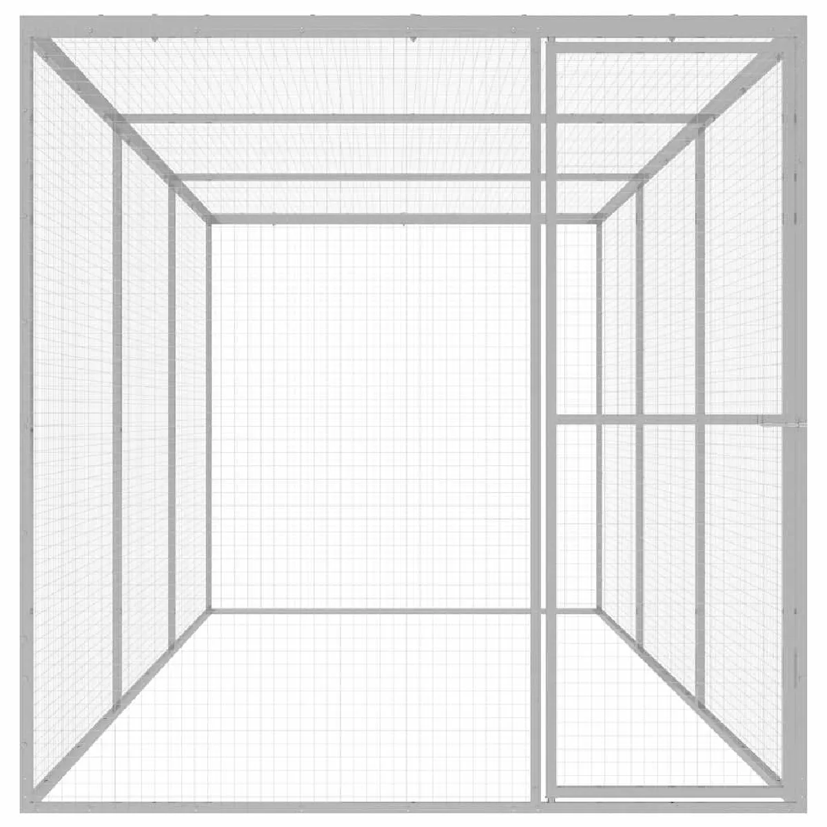 VidaXL Cage pour chat - 4,5x1,5x1,5 m
