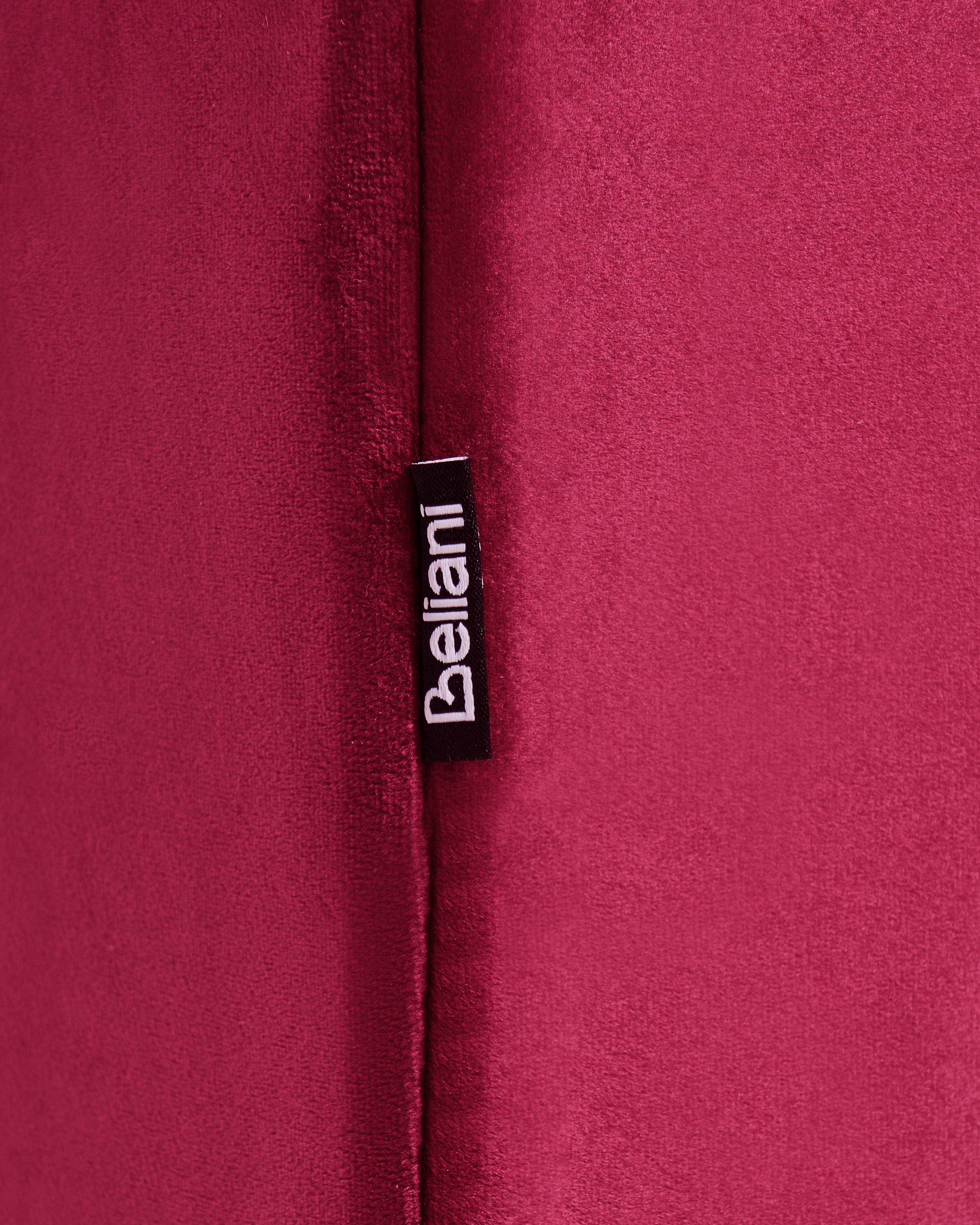 Fauteuil CHESTERFIELD Fluweel Bordeauxrood
