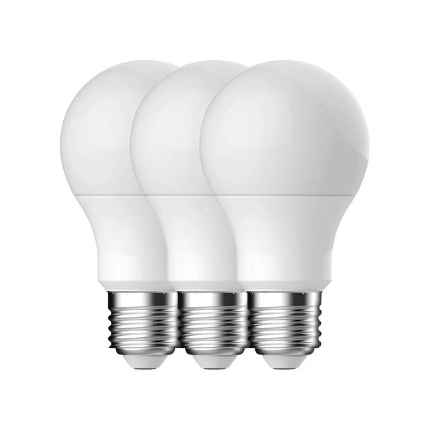 Blokker LED Bulb A60 - 60W - E27 - Mat - 3 stuks