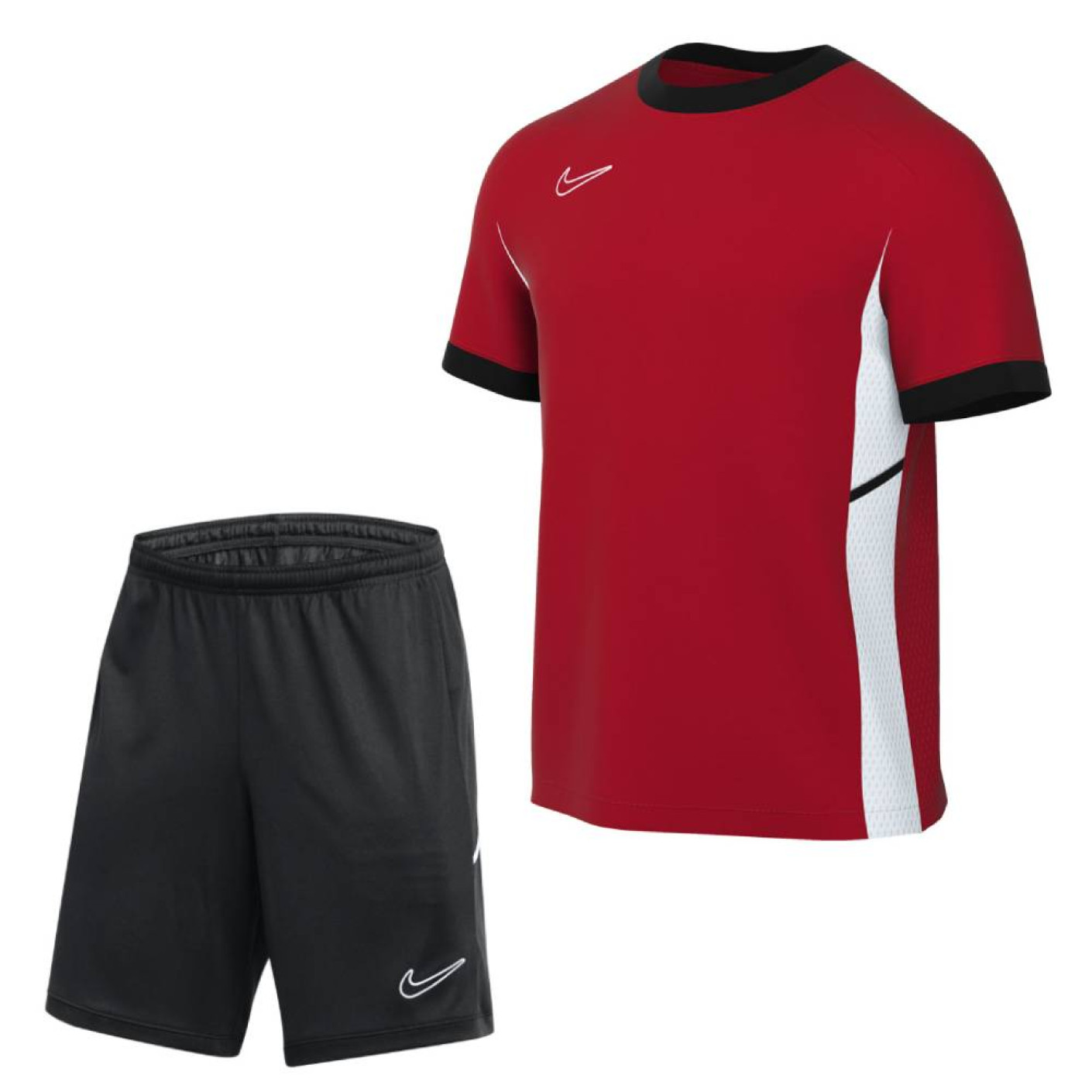 Nike Academy 25 Trainingsset Kids Rood Zwart Wit