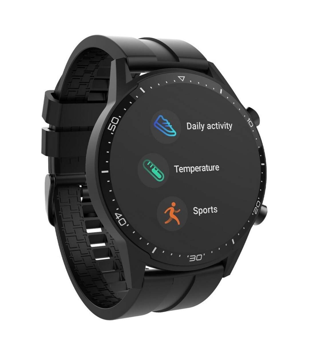 Prixton - Montre connectée SWB26T - Adulte (Noir) (Taille unique) - UTPF4109