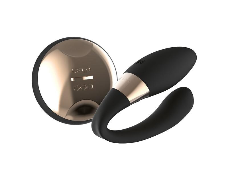 Lelo Paarvibrator Tiani Duo schwarz Hochwertiges Sextoy zur gleichzeitigen Stimulierung des G-Punkts, der Klitoris und des Penis