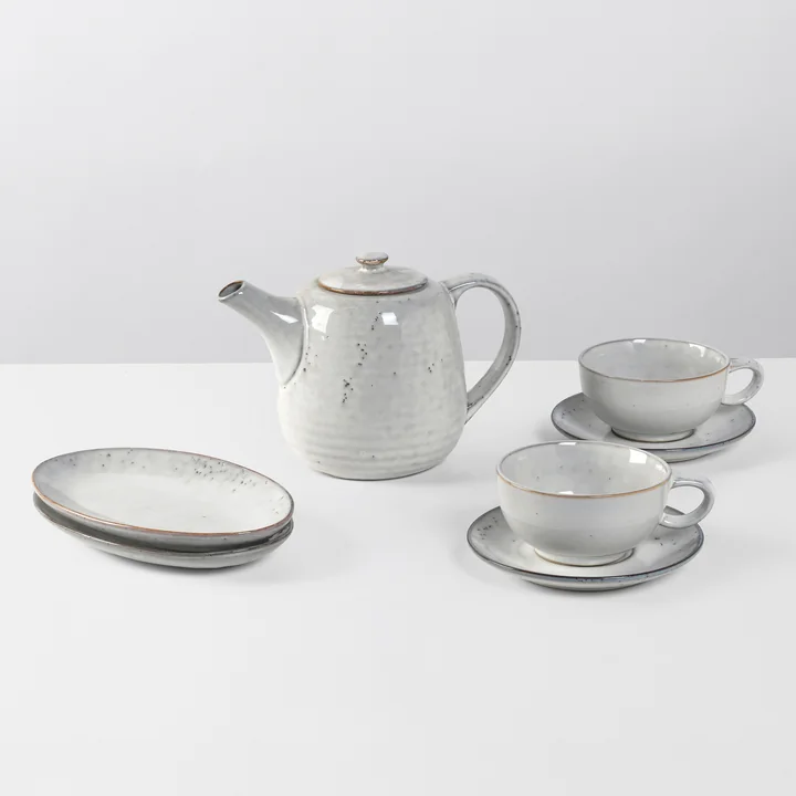 Broste Copenhagen - Nordic Sand Tee-Set, sand (5-tlg.)