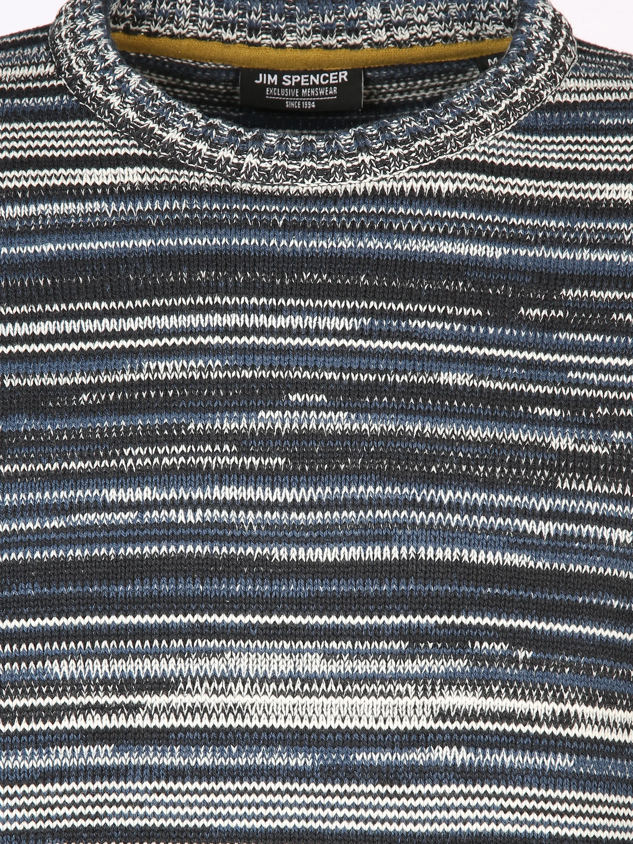 Herren Strickpullover in gestreifter Optik