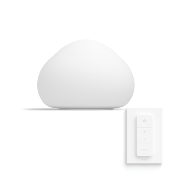 Philips Hue Wellner tafellamp 1x9.5w mat glas incl. switch en bluetooth