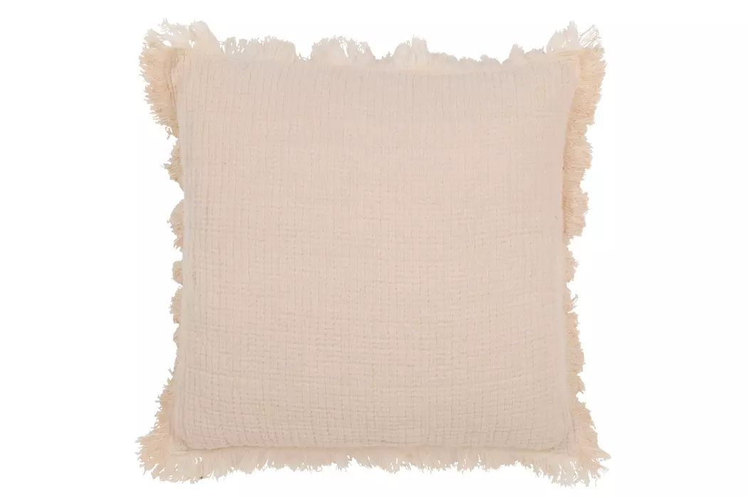 Kissen Fransen 45 x 45 cm