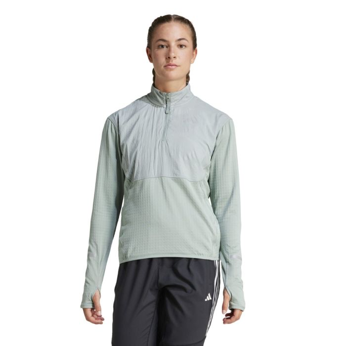 adidas Dame Trøjer Ultimate Hivis 1/2 LS Grøn