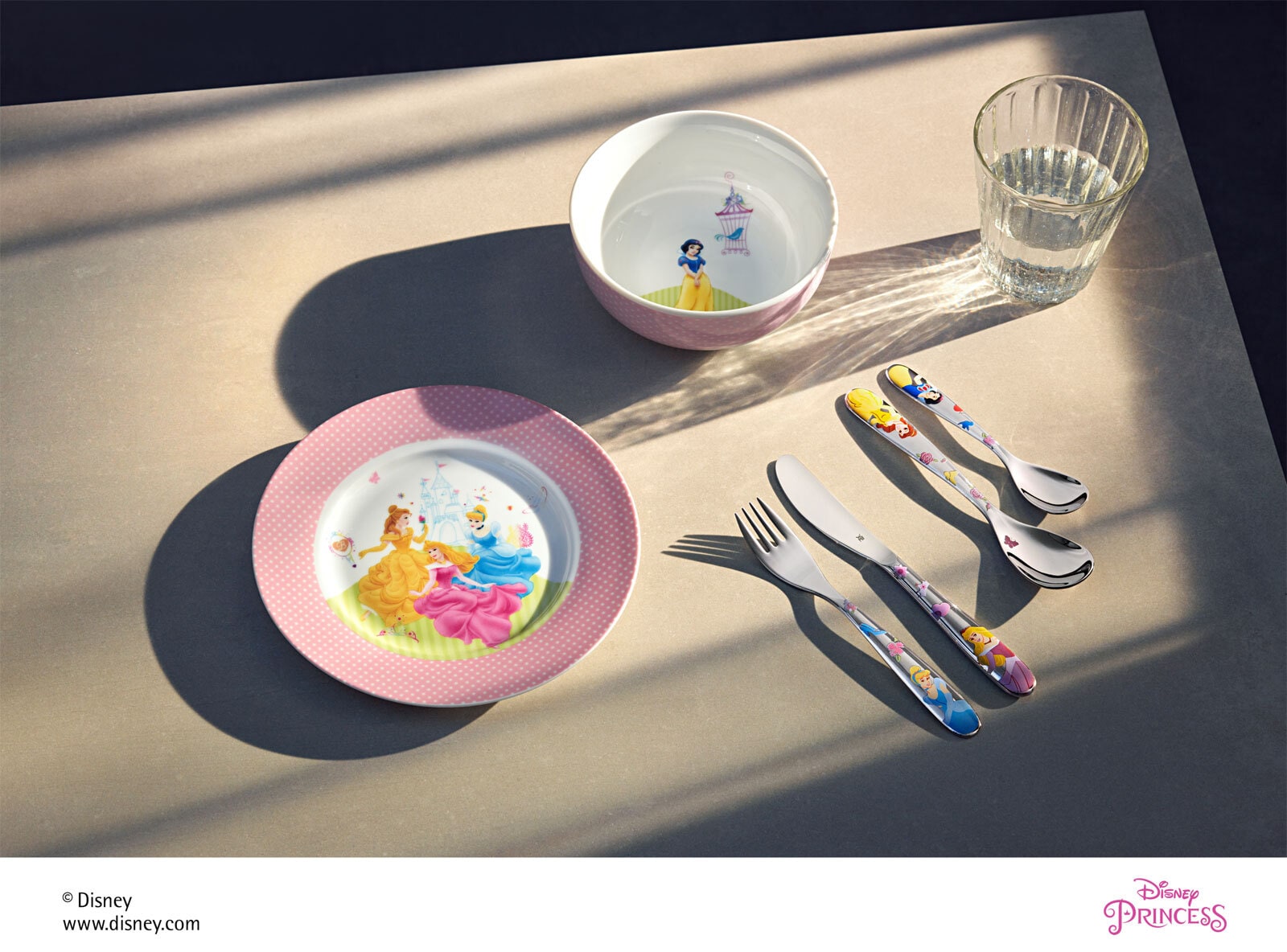 WMF Kindergeschirrset mit Besteck DISNEY PRINCESS 6-teilig