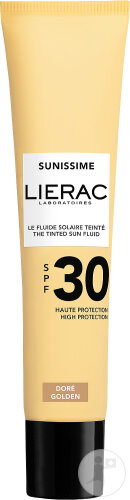 Lierac Sunissime Le Fluide Solaire Teinté IP30 Visage Toutes Peaux Doré 40ml