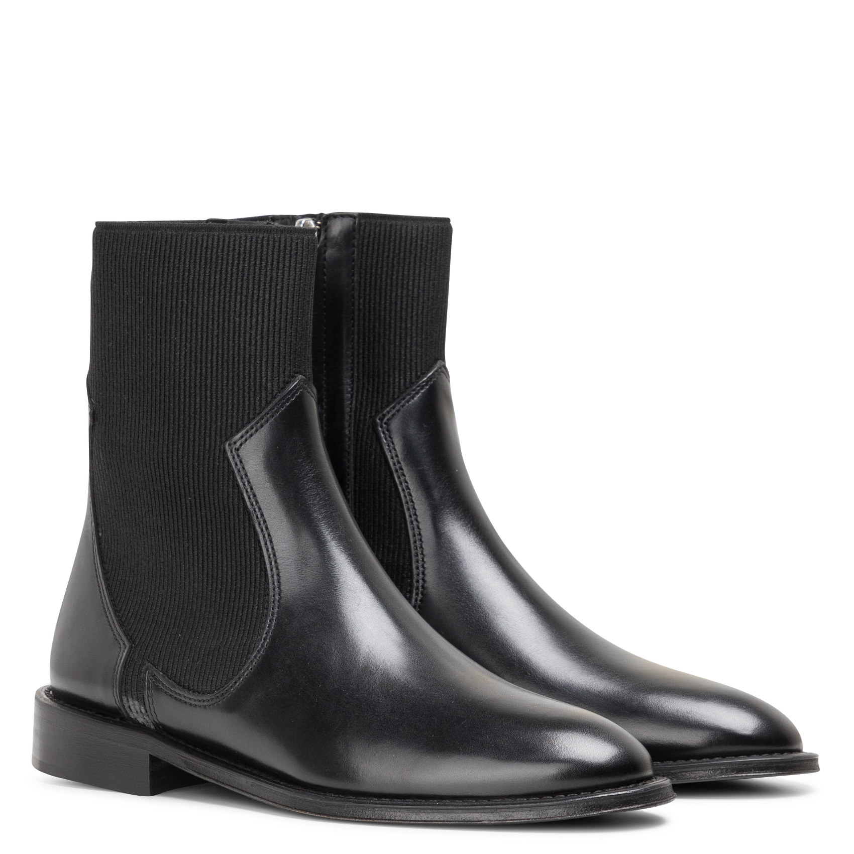 HARRI 25 - Bottines en cuir lisse| Noir