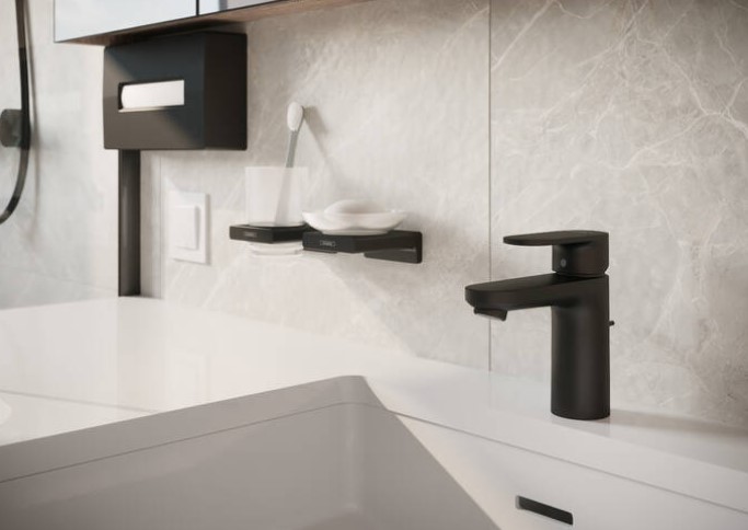 Hansgrohe AddStoris box voor make-up doekjes zwart mat