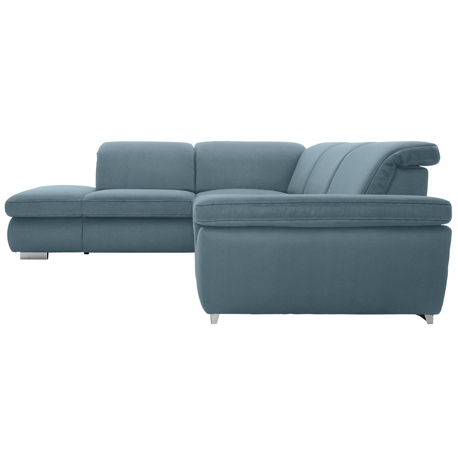 polsterpower Boxspringsofa - Belle ice - Basismodell - Ottomane links
