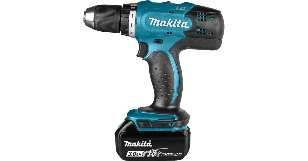 Makita18 V Boor-/schroefmachine DDF453SFE schroefboor  (Blauw/zwart, Koffer, oplader en 2 accu's inbegrepen)