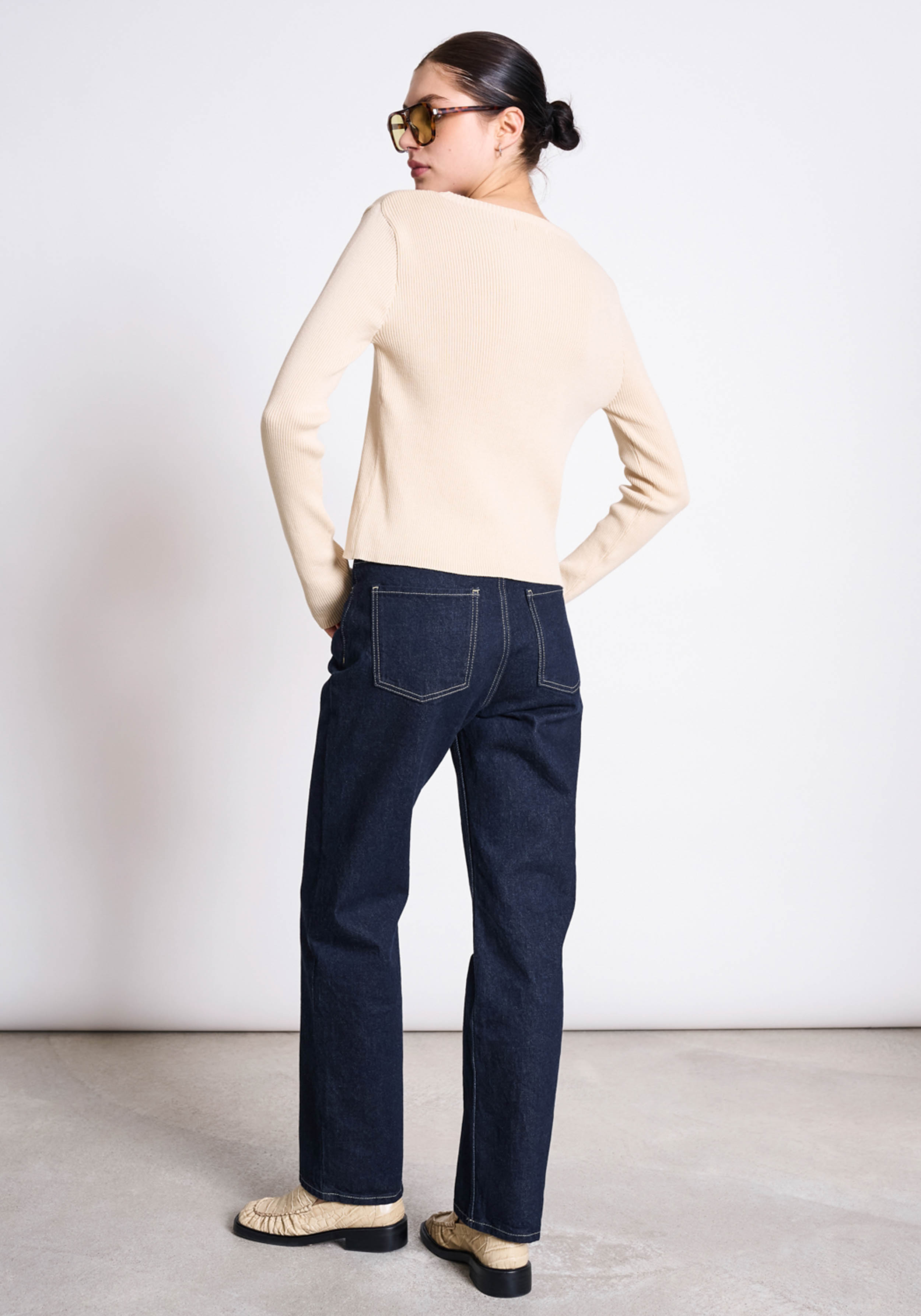 Jan 'n June Cardigan Glimt Crewneck Cardigan Beige