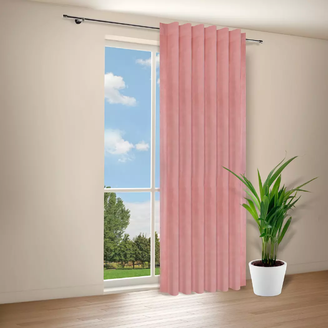 Fertiggardine Samt 135 x 300 cm