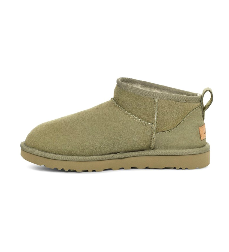 UGG Botines de Piel Classic Classic Ultra Mini verde
