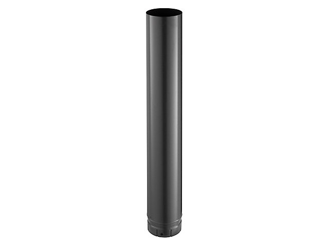 Tuyau de poêle à bois émaillé gris 1 m ø150 mm Poujoulat