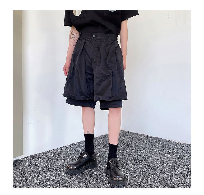 Omozando - Mid Rise Plain Shorts