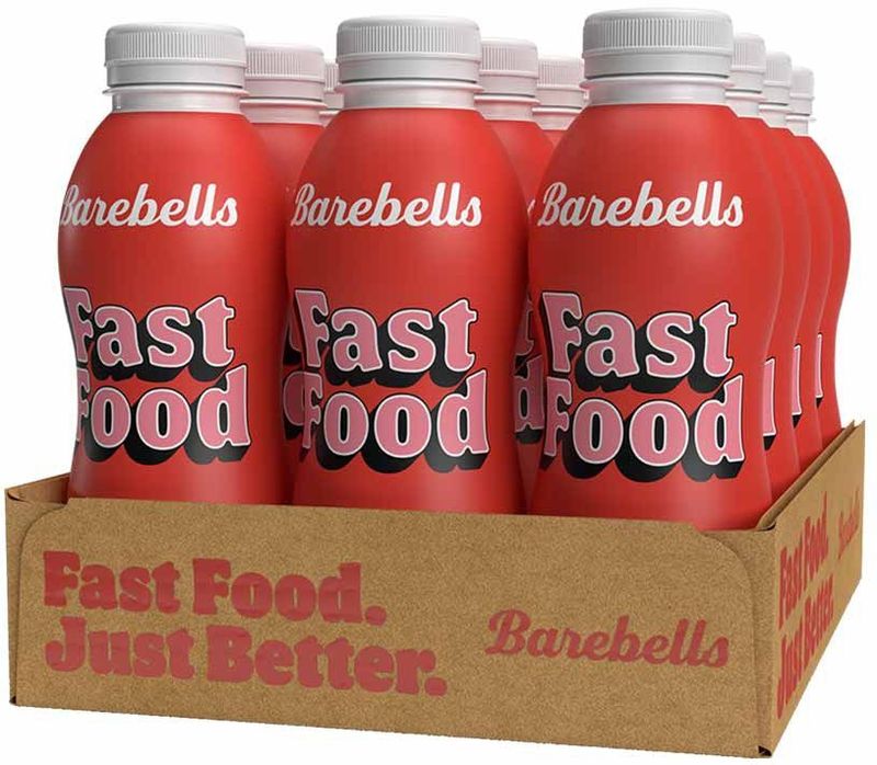 Barebells - Fast Food - Eiwitshake - 12 Flesjes van 500 ml - Diverse Smaken