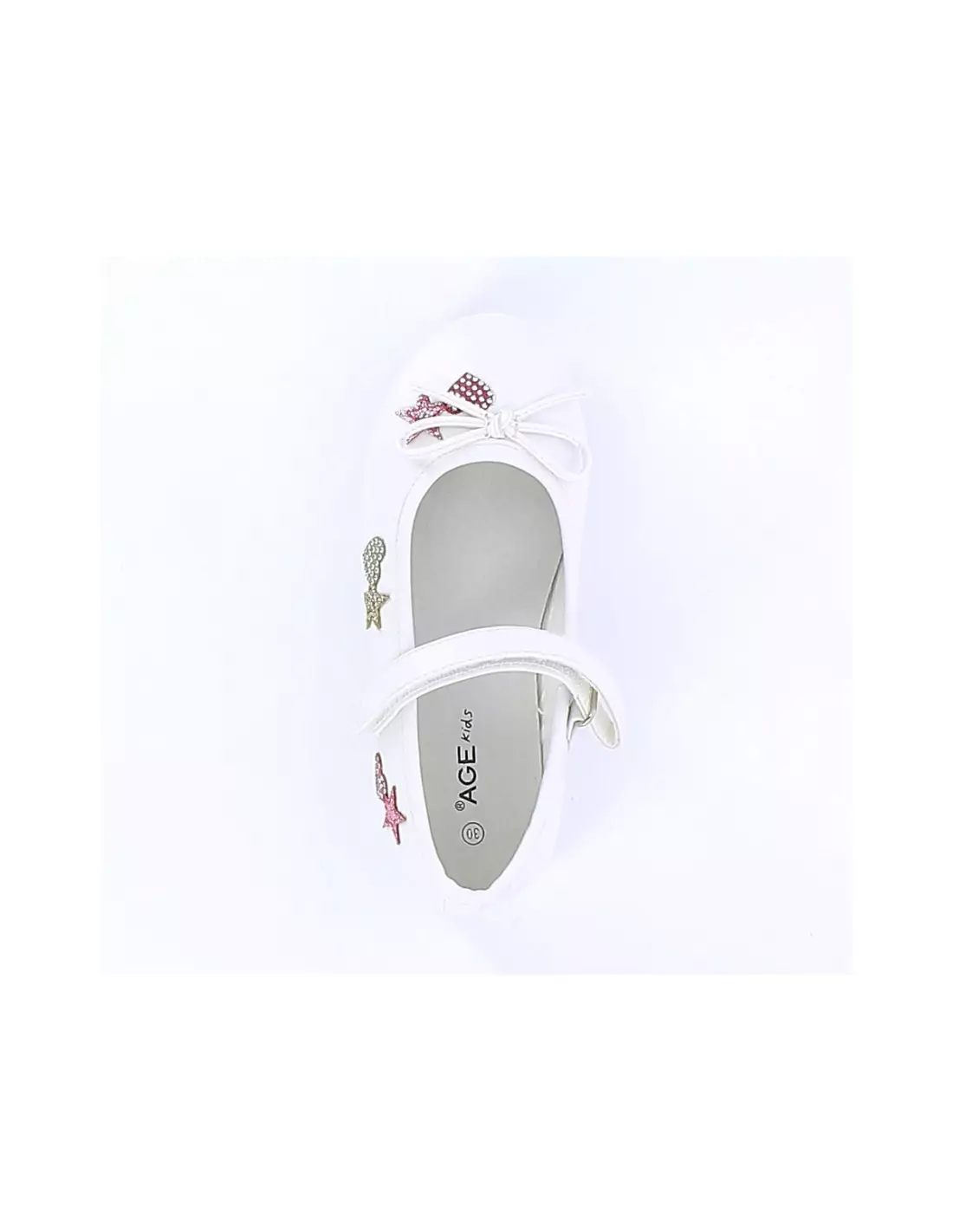 AGE KIDS 110112 - Ballerines & babies White