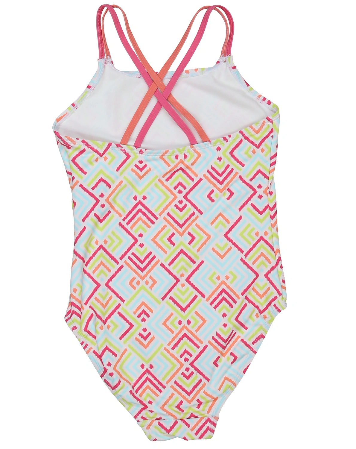 Badeanzug SUMMER PATTERN in hot pink