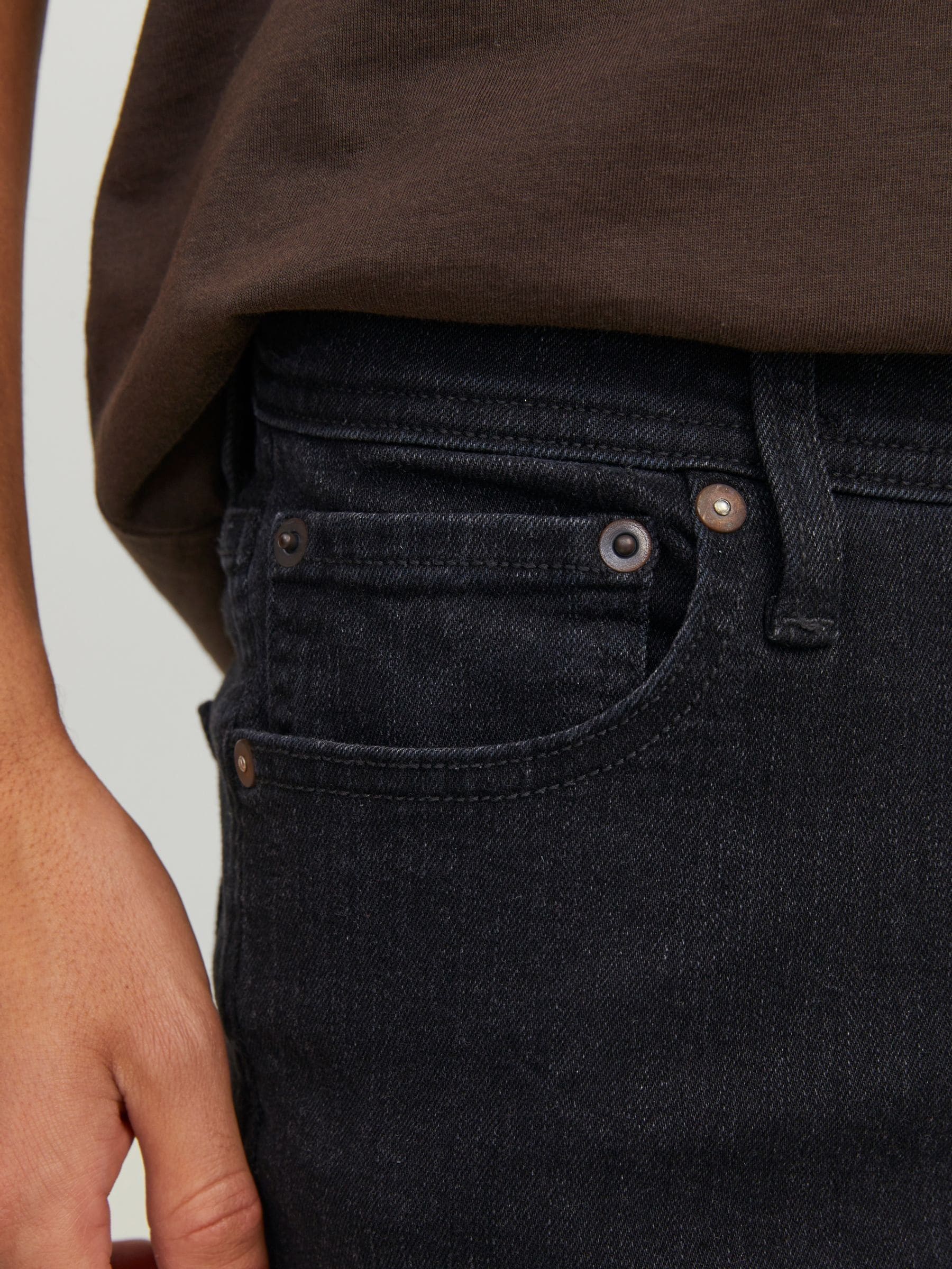 Zwart - Jack & Jones - Niet-afslim-fit Niet-afsnulpte Niet-afsneuze Slim
