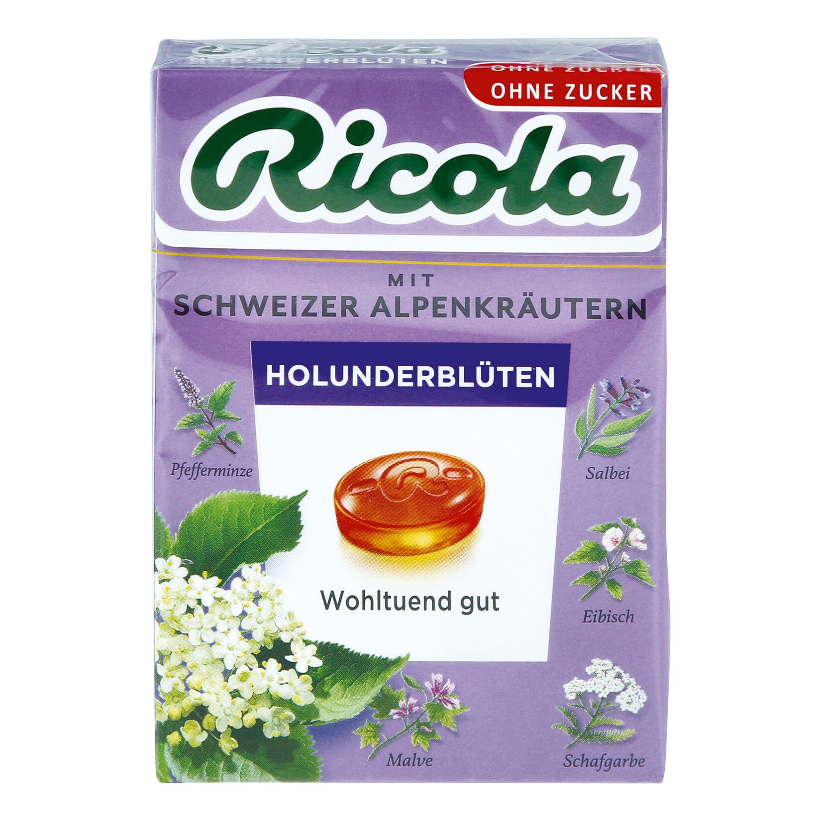 Ricola Holunderblüten Bonbons 50 g, 10er Pack