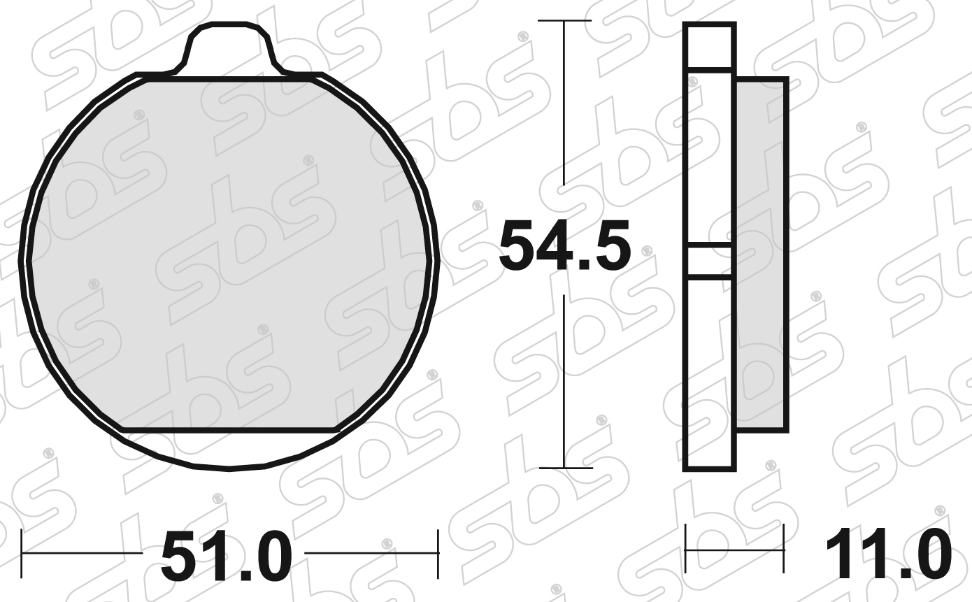 SBS - Plaquettes de frein 530 HF