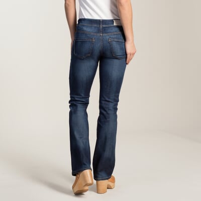 Damenjeans Bootcut, Blau