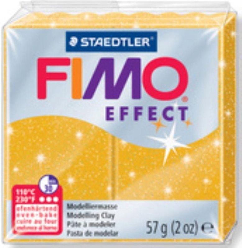 Staedtler - Fimo Klei Effect - 57g - Glitter - Goud