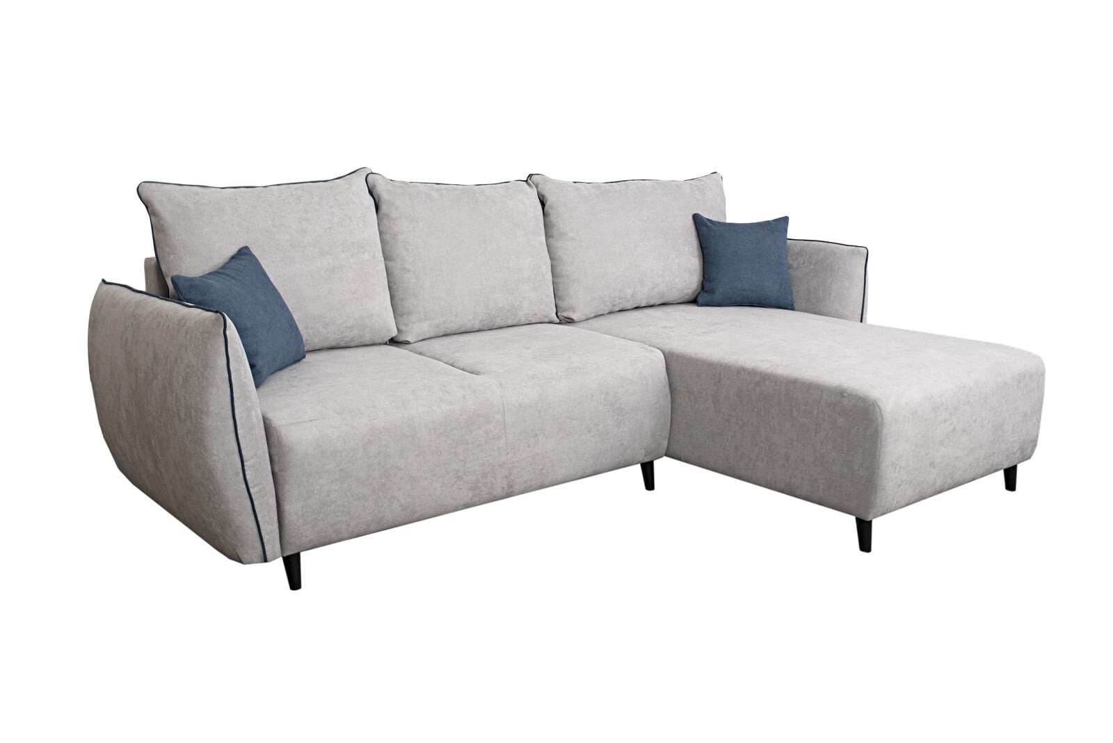 Ecksofa Firenze 257x94x168 cm grau