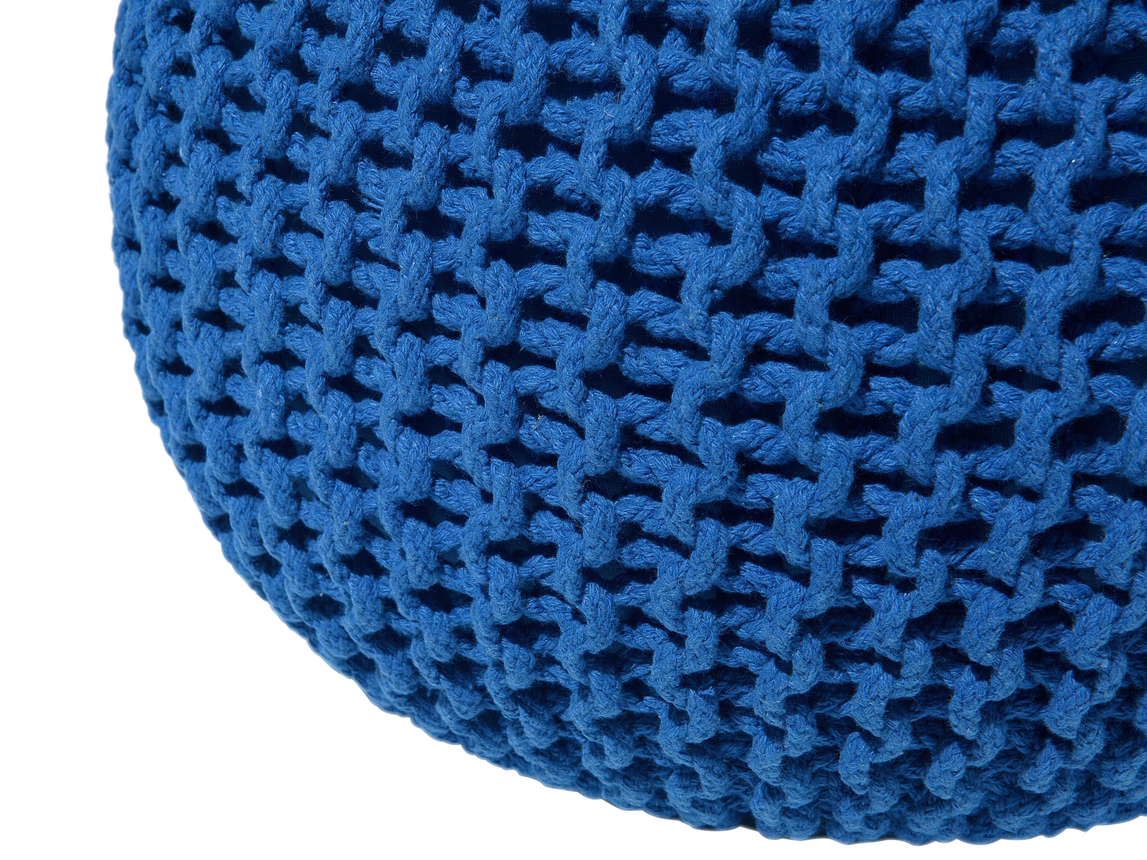 Poef CONRAD Katoen Marineblauw