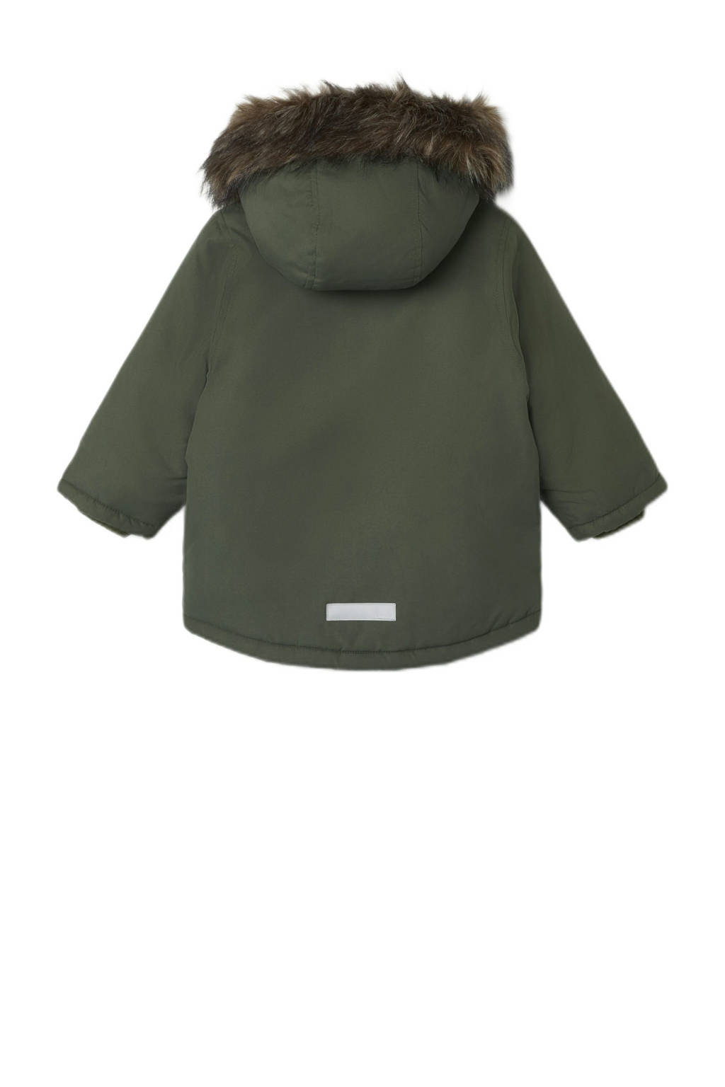 NAME IT gewatteerde winterjas NMMMASTER groen