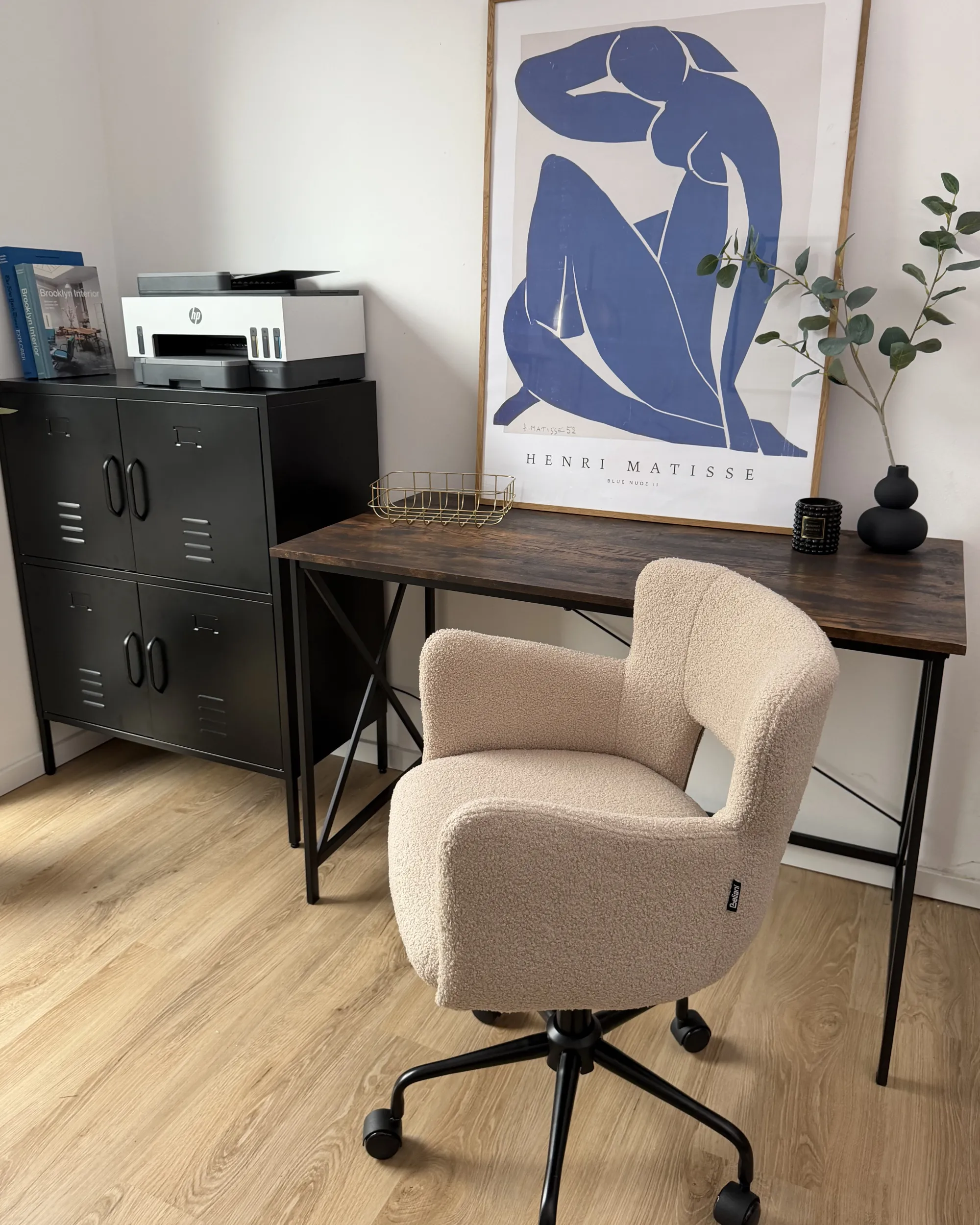 Bureau FUTON Donkerbruin 115 cm 60 cm