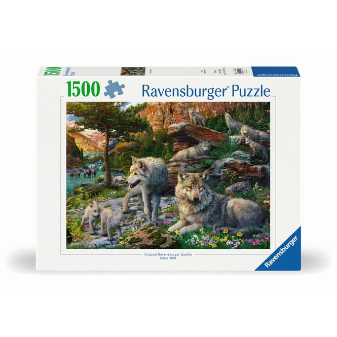 Puzzle - Wolfsrudel im Frühlingserwachen - 1500 Teile