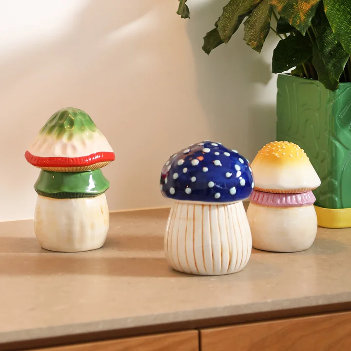 &klevering - Magic Mushroom Vorratsdose, large, grün
