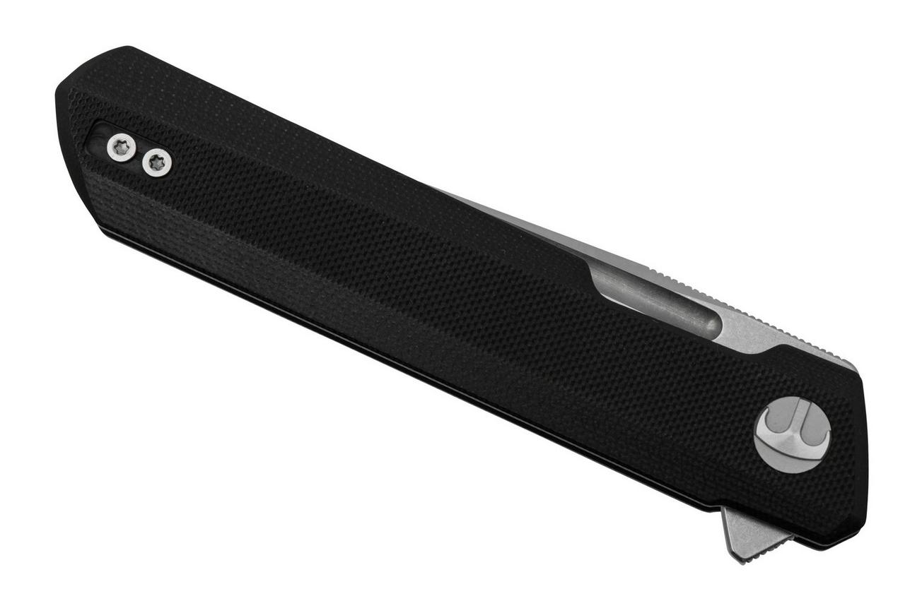 Bestechman Dundee BMK01A Black G10, Satin D2, zakmes Ostap Hel design