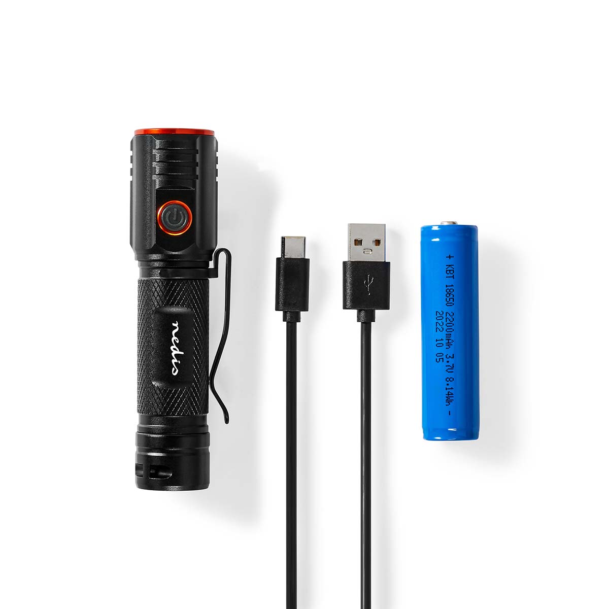 Nedis LTRR20WBK LED-Zaklamp - Zwart