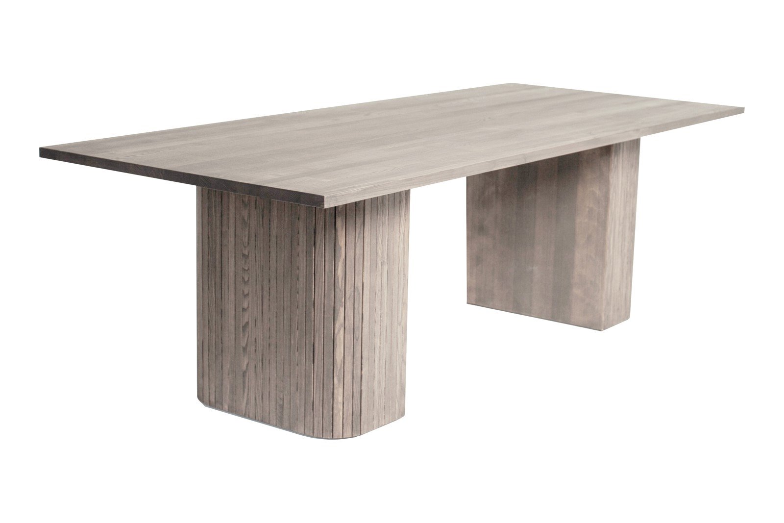 Woodcraft spisebord Gråoljet heltre ask. 100x240 cm. Hel plate A, kant nr. 1 og ben nr. 4