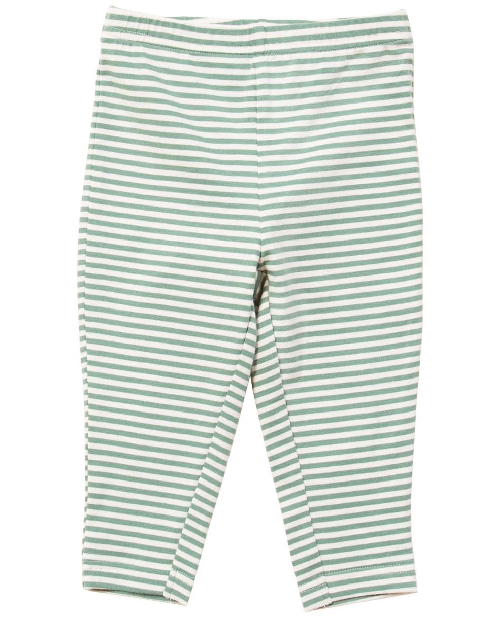 Leggings GREEN STRIPES in weiß/grün