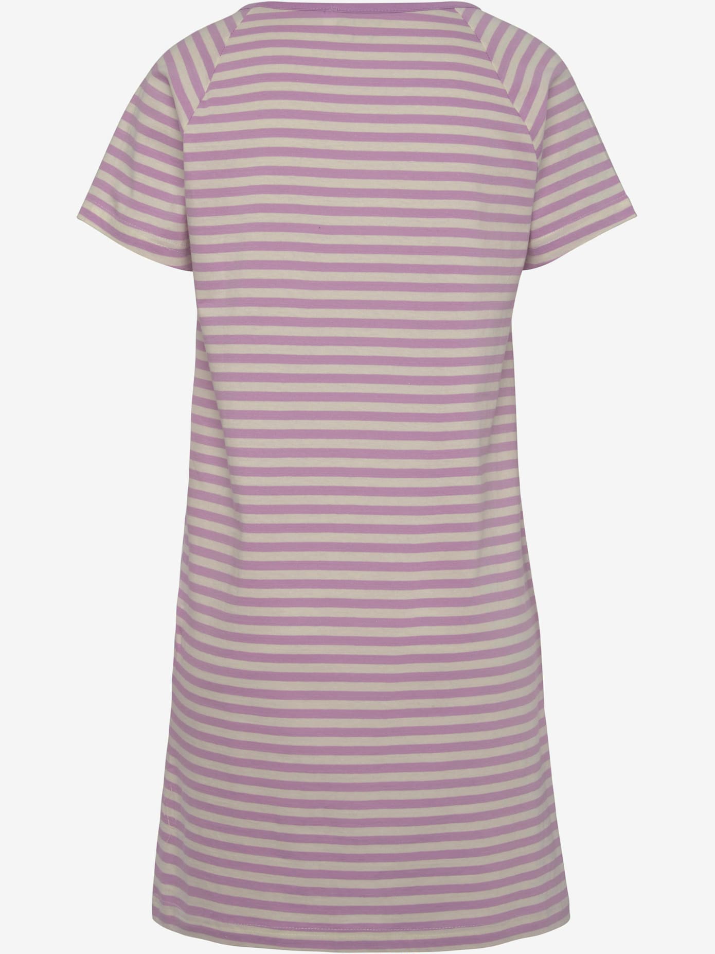 Chemise de nuit t-shirt de nuit rayé avec broderie