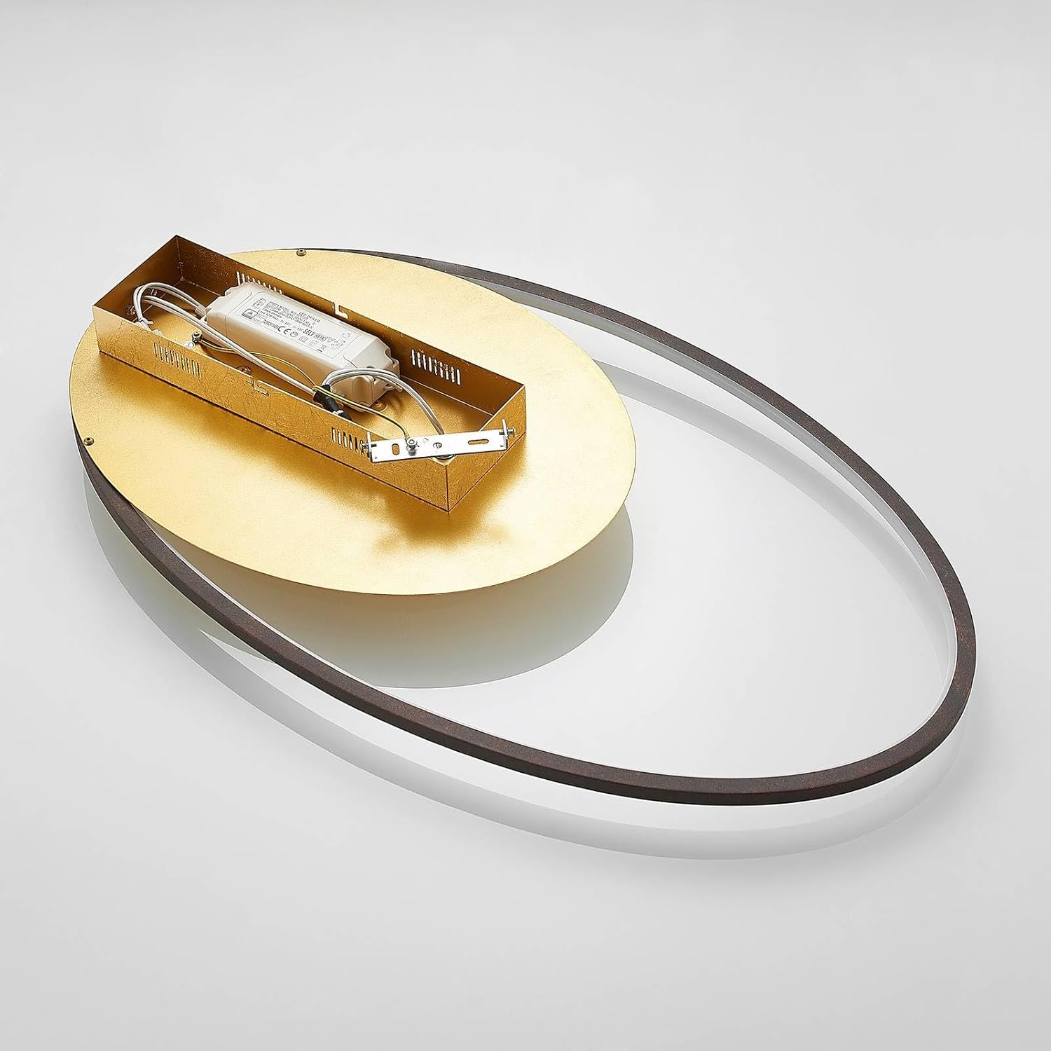 Lindby LED Deckenleuchte Feival dimmbar (Modern) in Braun aus Metall (1 flammig,) - Lampe Deckenlampe Wohnzimmerleuchte