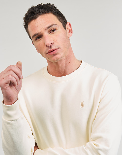 Polo Ralph Lauren - SWEATSHIRT COL ROND EN MOLLETON Blanco / Roto / Clubhouse / Cream