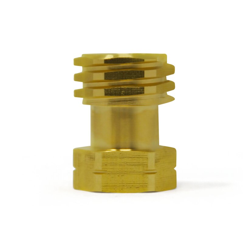 Adapter für USA Gasregler an deutsche Propangasflasche 3/8 Type 1 QCC (ACME) -> G.12 W21,8 x 1/14 LH