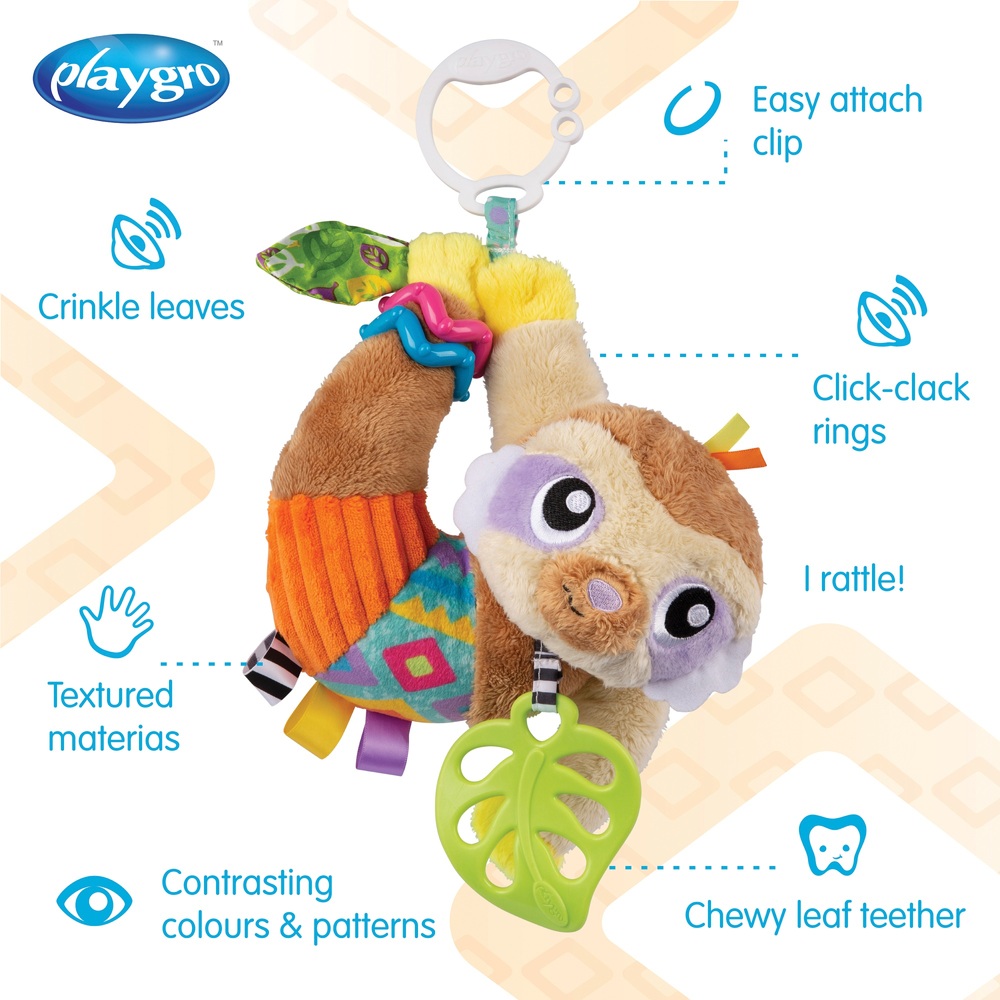 Playgro Salo Faultier-Sensorikspielzeug