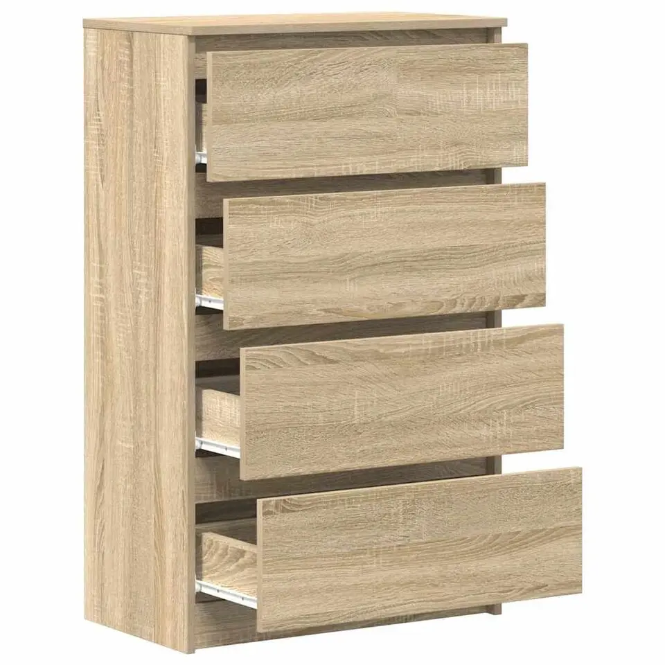 vidaXL - Dressoir - Bruin - Bewerkt hout