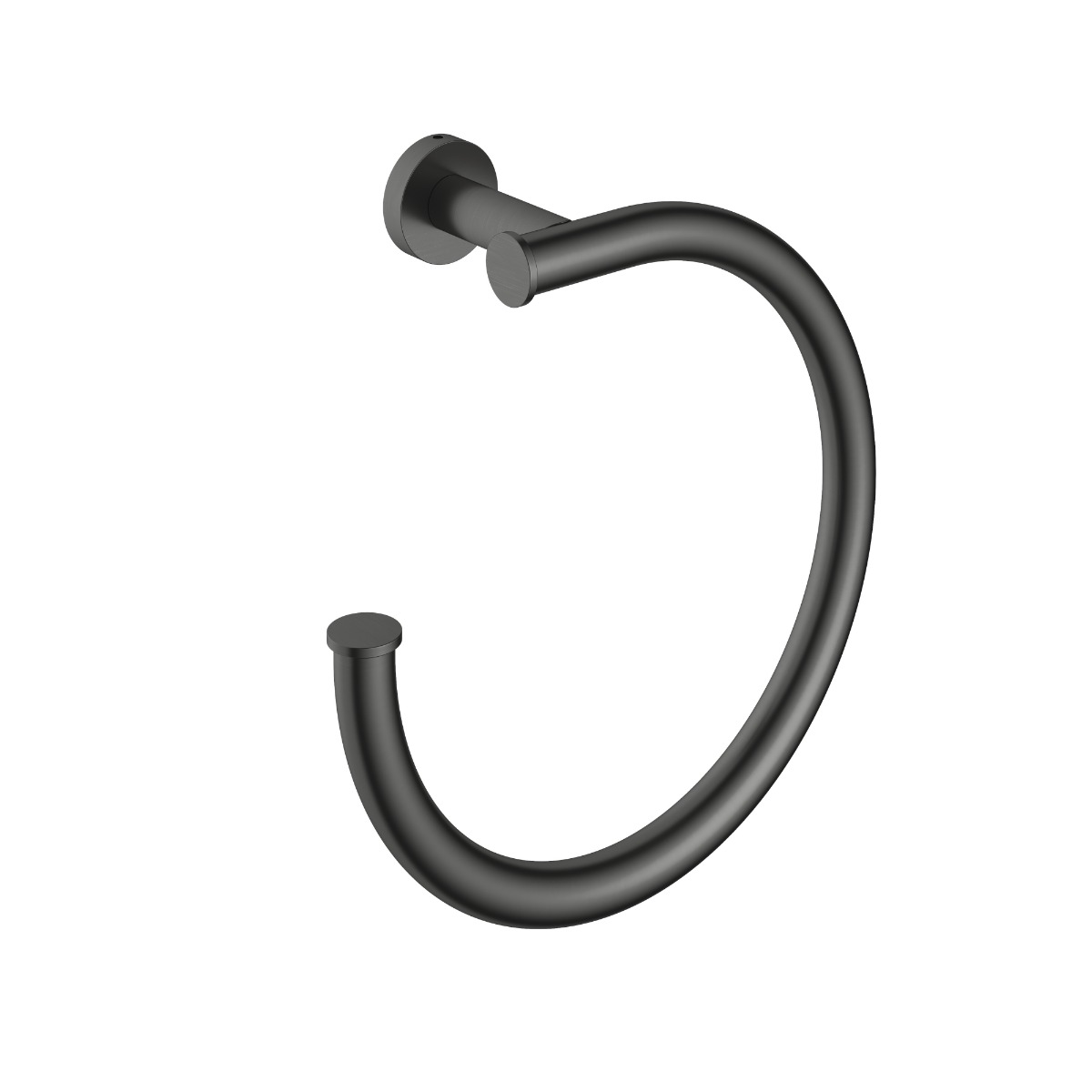 Hotbath &More handdoekring geborsteld zwart PVD