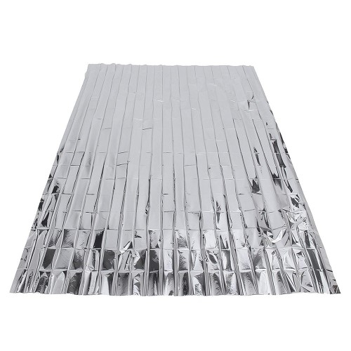 (210x140cm) Notfall Rettungsdecke Survival Erste Hilfe Thermo Decke - Silber